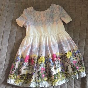 Genuine kids by Oshkosh bunny dress Easter 5T